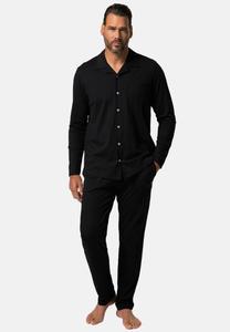 Пижамный комплект JP1880 DEUX PIÈCES À MANCHES LONGUES QUALITÉ REVERS SET, Black