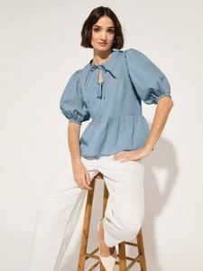 Топ Azura Pure Organic Cotton с завязками Baukjen, Fresh blue