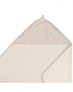 Полотенце с капюшоном в горошек Crane Baby Cove — для детей 0–3 лет, синий