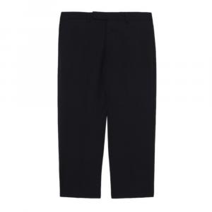 Укороченные брюки из шерсти RICK OWENS, черный