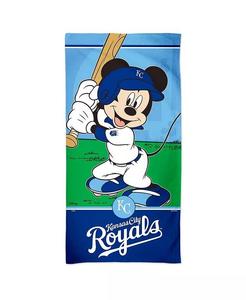 Пляжное полотенце Wincraft Disney Spectra Kansas City Royals с Микки Маусом, мультиколор