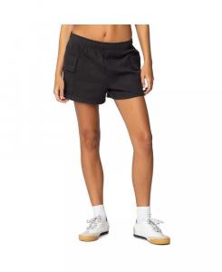 Женские спортивные шорты карго гранатового цвета Edikted, серый