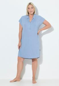 Ночная рубашка COLLARED CAP SLEEVE Ulla Popken, светло-голубой