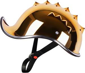 Шлем мотоциклетный Hanhua Adult Retro с шипами, золотой