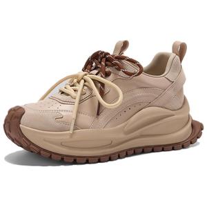 Rosa Bianca Женские легкие низкие повседневные туфли на платформе абрикосового цвета со стелькой из овчины, цвет Apricot (Sheepskin Insole)