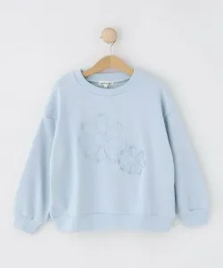 Толстовка с вышивкой в виде цветов Shoo・La・Rue, цвет Saxe Blue (090)