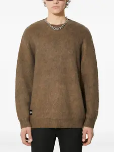 Фактурный свитер с круглым вырезом MANASTASH, коричневый