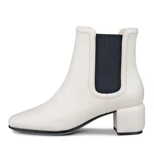 35 коллекция Square Toe Chelsea ботинки женские Ecco, белый