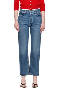 Джинсы 90-х с завышенной талией и прямым кроем Agolde, цвет range