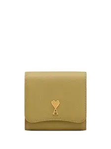 Кошелек с монограммой Ami De Coeur AMI Paris, зеленый