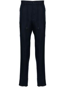 Tagliatore зауженные брюки Newman средней посадки, синий