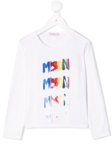 Missoni Kids футболка с принтом, белый