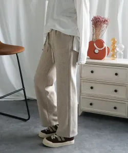 Драпированные флисовые прямые повседневные брюки Aimoha - Select -, цвет Beige