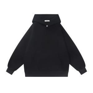 Толстовка унисекс PUNCTILIOUS, Черный (на флисовой подкладке)