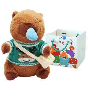 Плюшевая кукла Snotty Dressing Capybara высотой 25 см Whoops