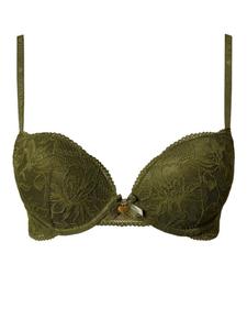 Кружевной бюстгальтер пуш-ап TWINSET, зеленый