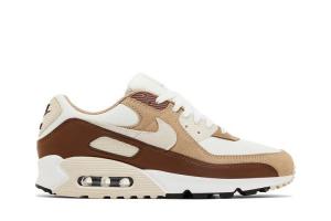Кроссовки Nike Air Max 90 Khaki Light Orewood Brown, коричневый