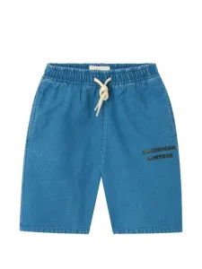 Бермуда-шорты на кулиске American Vintage Kids, синий