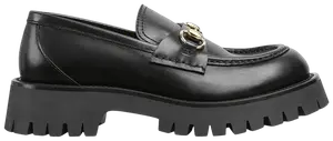 Кроссовки Gucci Wmns Lug Sole Horsebit Loafer 'Black', черный