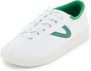 Женские кроссовки TRETORN Nylite Plus из канваса, белый/зеленый