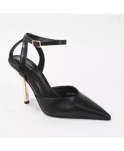 Туфли-лодочки Clarissa с металлизированным каблуком Berness, черный