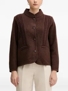 Куртка крупной вязки Hoss Intropia, коричневый