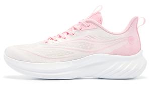 QIAODAN Кроссовки для бега с низкой подошвой, устойчивые к истиранию, женские, белые, розовые