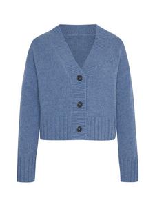 Style Republic Короткий кардиган из смеси кашемира и шерсти, синий меланж