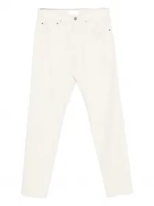 Джинсы прямого кроя с пуговицами Lardini, нейтральный