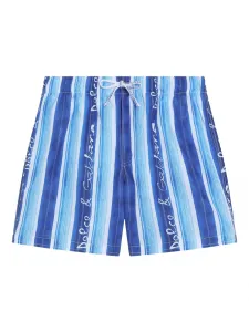 Плавки-шорты в полоску Dolce & Gabbana Kids, синий