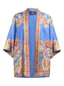 ETRO твиловый жакет, синий