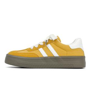 VASIBAEN Низкие мужские кроссовки для скейтбординга, цвет «желтый закат»