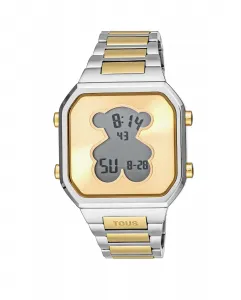 Женские цифровые часы D-BEAR с браслетом из стали SS и золотой стали IPG Tous, мультиколор