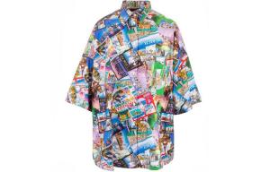 Рубашка женская Balenciaga, многоцветный