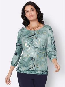 Рубашка с рукавами 3/4 с принтом лайма и мяты creation L