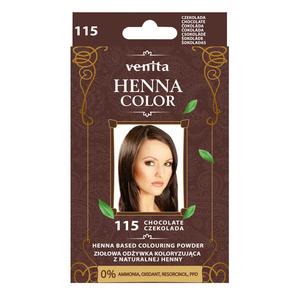 Кондиционер для окрашивания волос 115 шоколад, 25 г Venita Henna color, цвет 115 czekolada