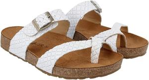 Сандалии HAFLINGER унисекс для взрослых Juno летние с анатомическими стельками и ремешками из натуральной кожи, Wv Blanco