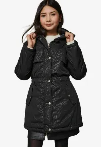 Зимнее пальто-дождевик с подкладкой и зебровым принтом, стандартного кроя. Lipsy, Black