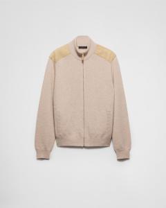 Кашемировый кардиган Prada, бежевый