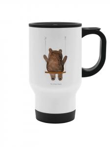 Термокружка Bear Swing без слов, белая Mr. & Mrs. Panda