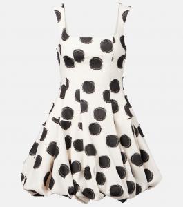 Юни мини-платье в горошек Simkhai, Black White