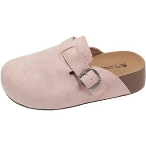 Worm's Home Женские противоскользящие бесшумные закрытые тапочки розовые, цвет Pink