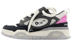 Ocai ANN ANDELMAN x 001 Denim Black нескользящие увеличивающие рост низкие скейтерские кроссовки унисекс черные