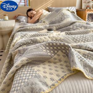 Disney Трехслойное хлопковое марлевое одеяло 200х230 см, цвет Mianlan - Parisian Style Gray
