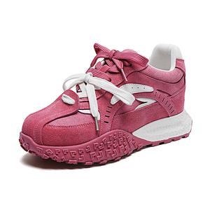 MUPPLE Устойчивые к истиранию низкие повседневные туфли на платформе для женщин - клубнично-розовые, цвет Strawberry Pink