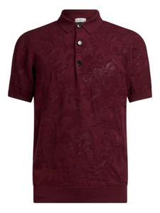 Рубашка поло из хлопка ETRO, красный
