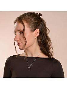 Adeliás Женские серьги - серьги-кольца на шарнирах из серебра 925 пробы