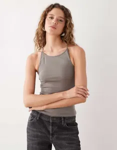 Серый облегающий жилет-борцовка Weekday