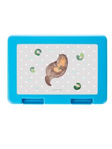 Mr. & Mrs. Panda Ланч-бокс Otter Water Lily в пастельно-сером цвете (без надписи)