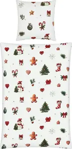 Постельное белье белое 1x 155x220 см + 1x 80x80 см Erwin Müller